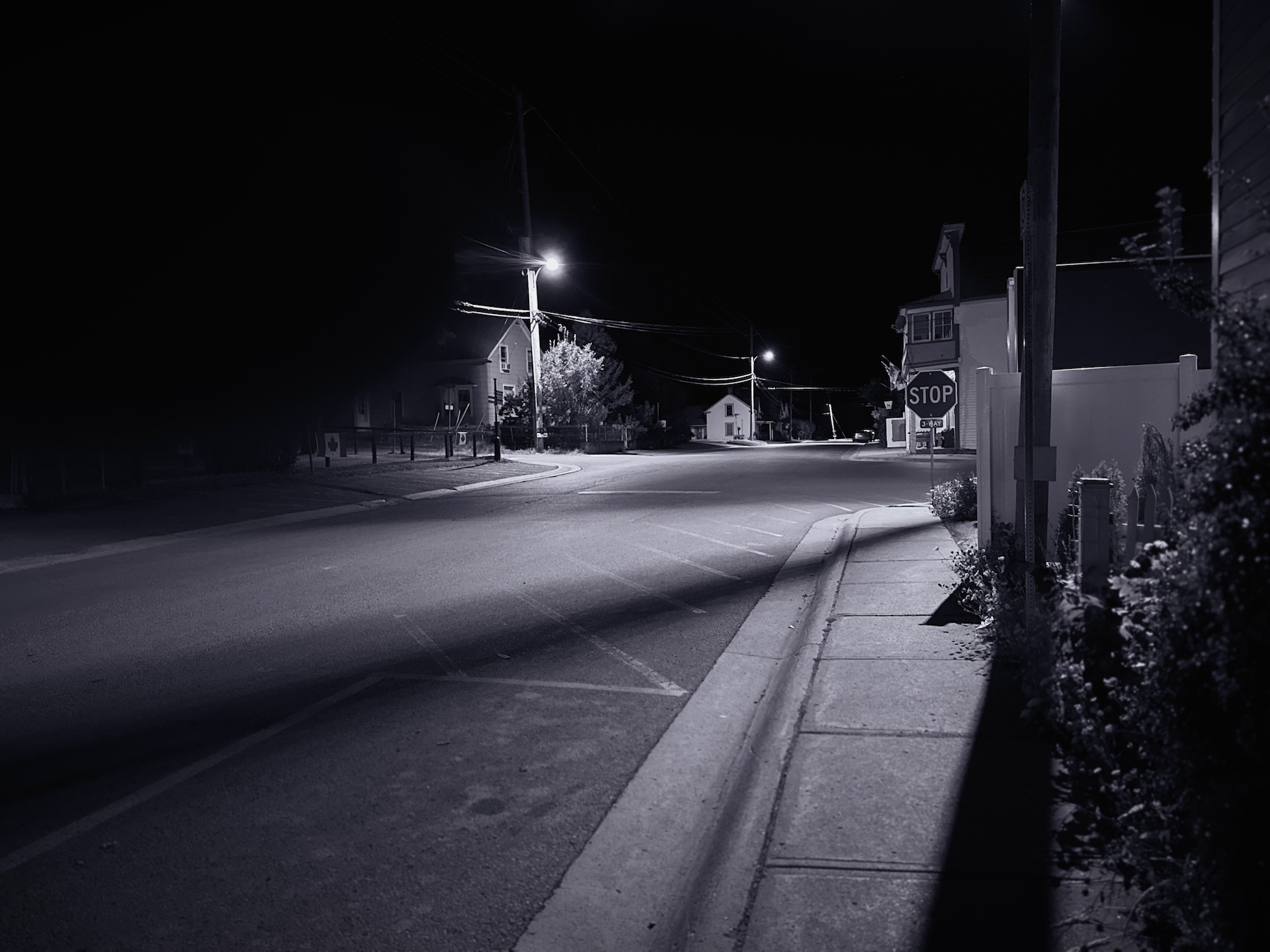 Empty Streets on Wolfe Island